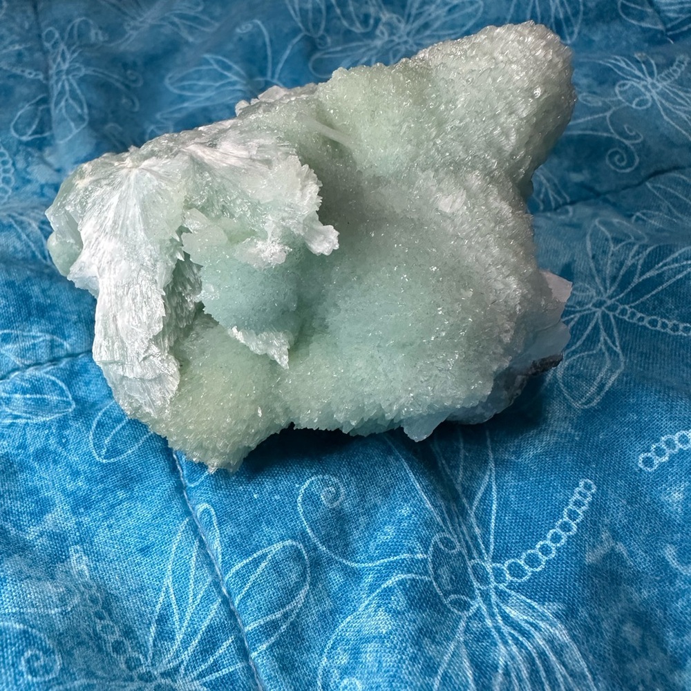 Blue Aragonite Mineral Specimen